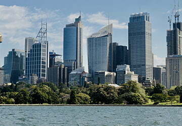 Spectacular harbour view from the city