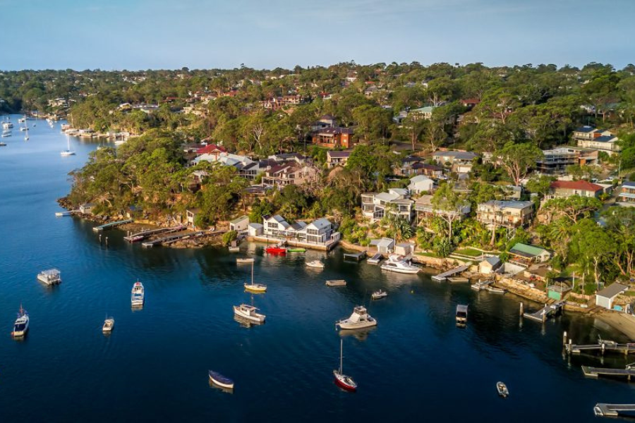 Bustling real estate market scene at Sutherland Shire