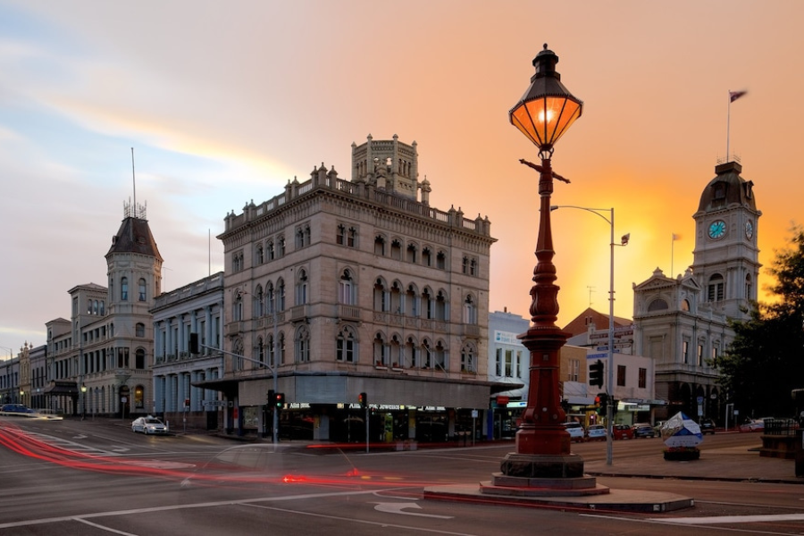 The Ballarat Town Hall.